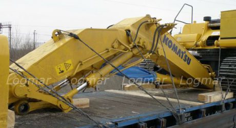 Отправка экскаватора Komatsu PC400 по железной дорогеотправка экскаватора Komatsu PC400